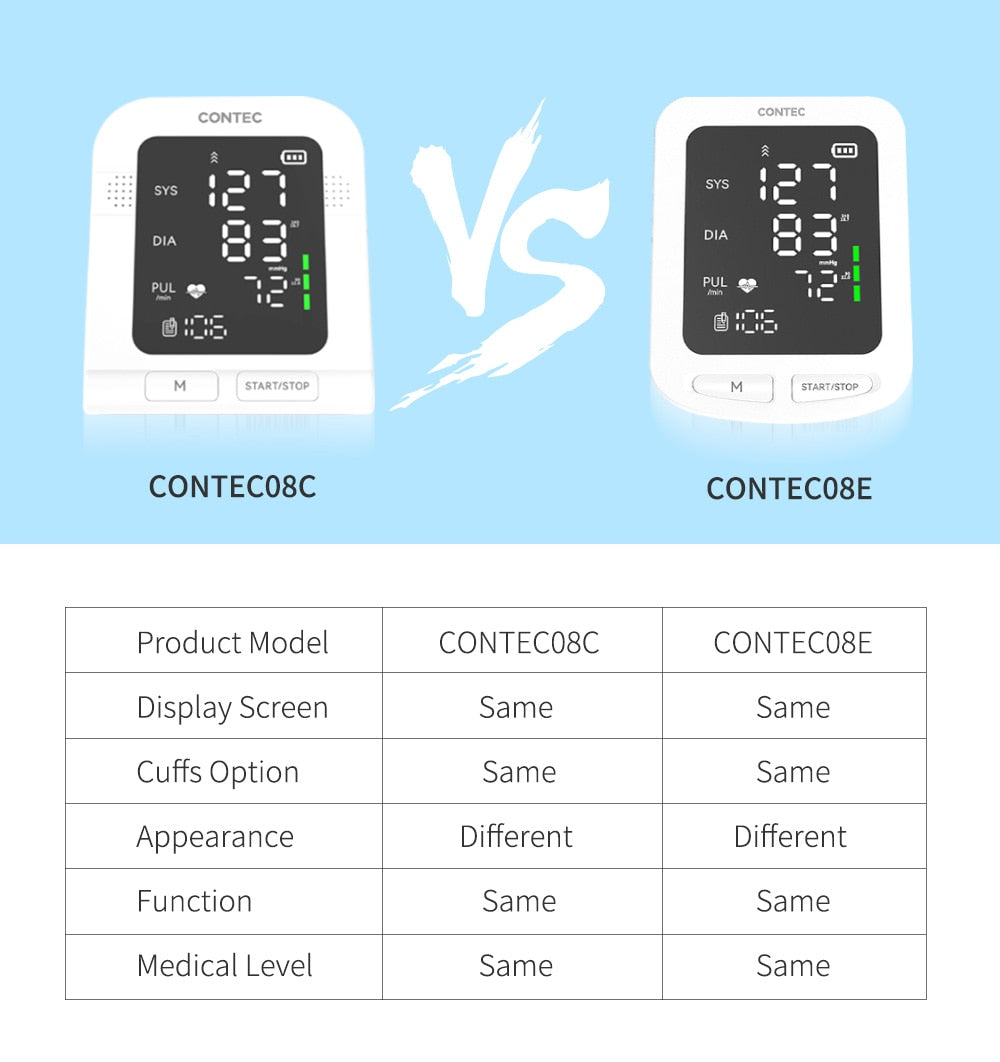 CONTEC Portable Digital Blood Pressure Monitor